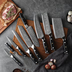 Takunaga - Professional Damascus Steel Japanese Chef Kitchen Knife Set SteelSensei