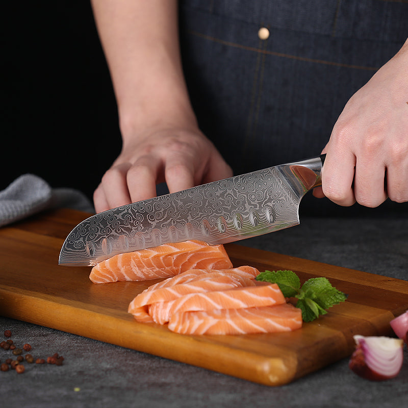 Takunaga - Professional Damascus Steel Japanese Chef Kitchen Knife Set SteelSensei