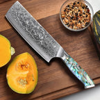 Masaru – 67-Layer Damascus Abalone Chef Knife Set