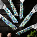 Masaru – 67-Layer Damascus Abalone Chef Knife Set