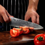 Hagetsu - Professional Damascus Chef Kitchen Knife Set SteelSensei