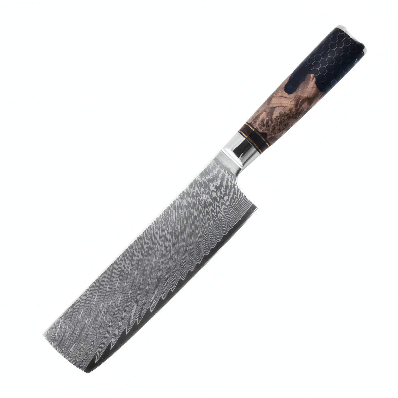 Kamikita knife with a wooden handle on a white background