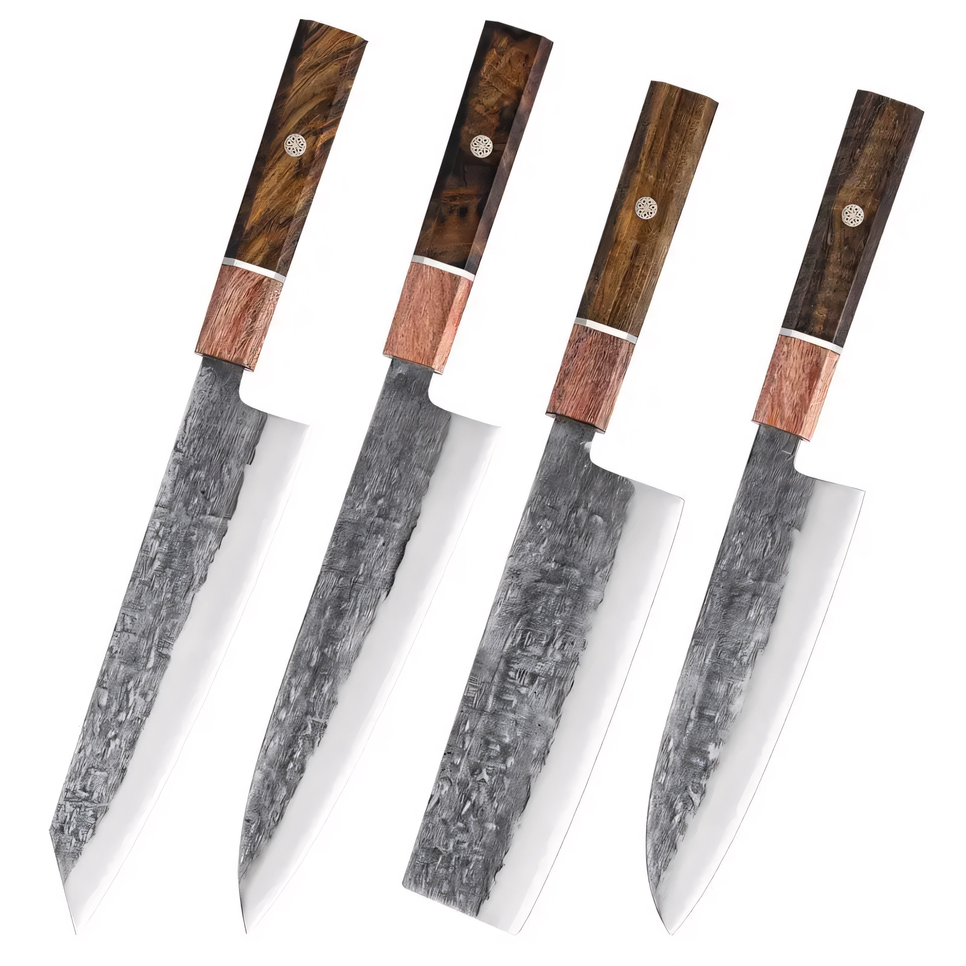 Hagane - Hand-Forged 4-Piece Japanese Sashimi & Chef Kitchen Knife Set