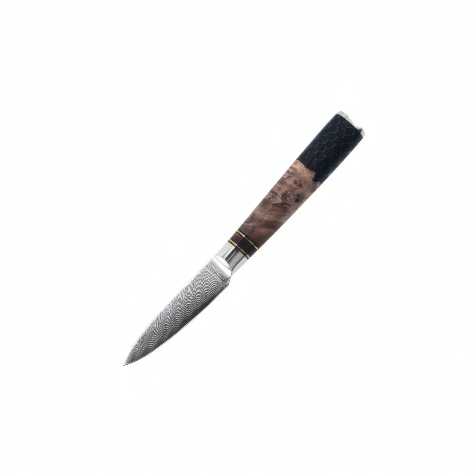 Decorative knife with a wooden handle on a white background