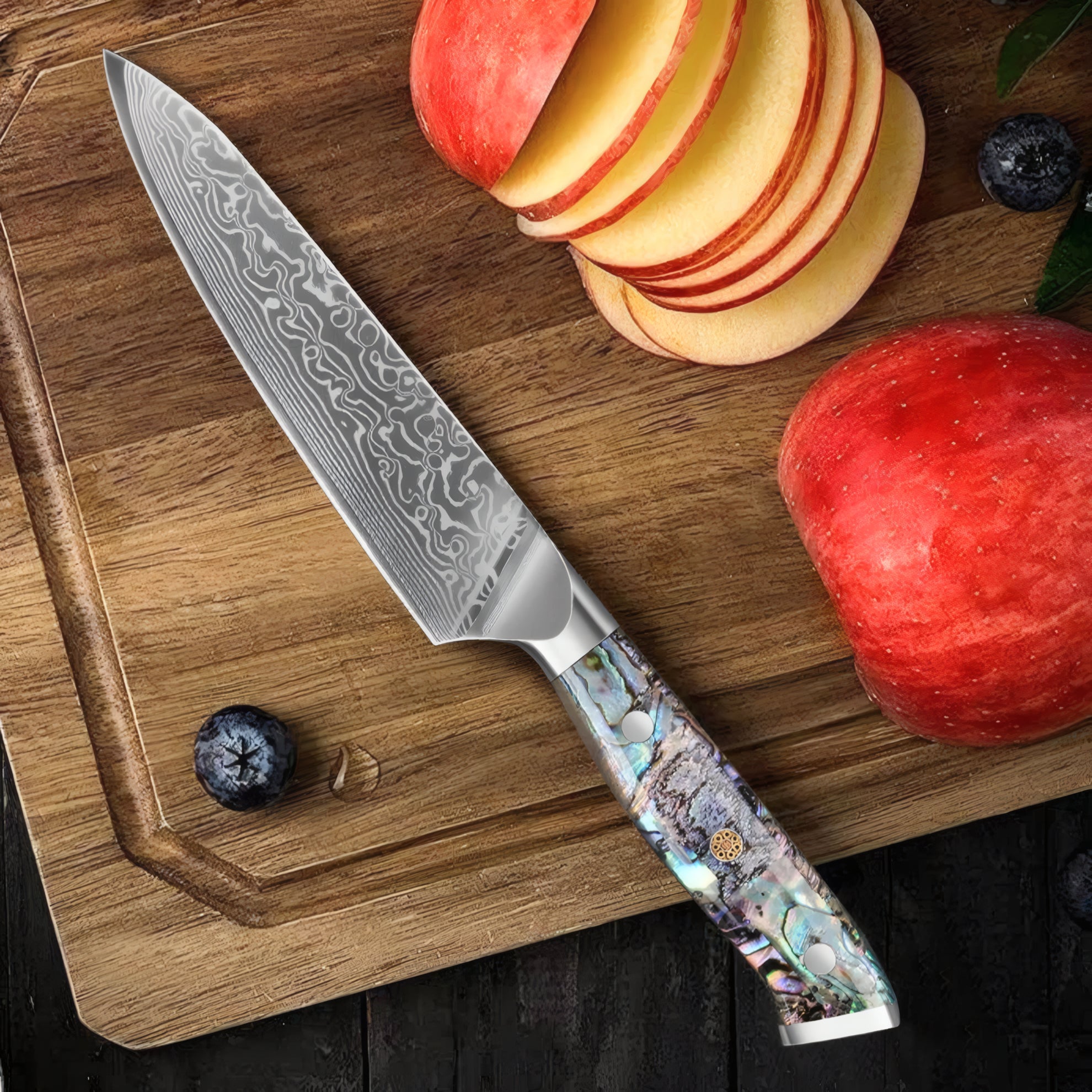 Masaru – 67-Layer Damascus Abalone Chef Knife Set