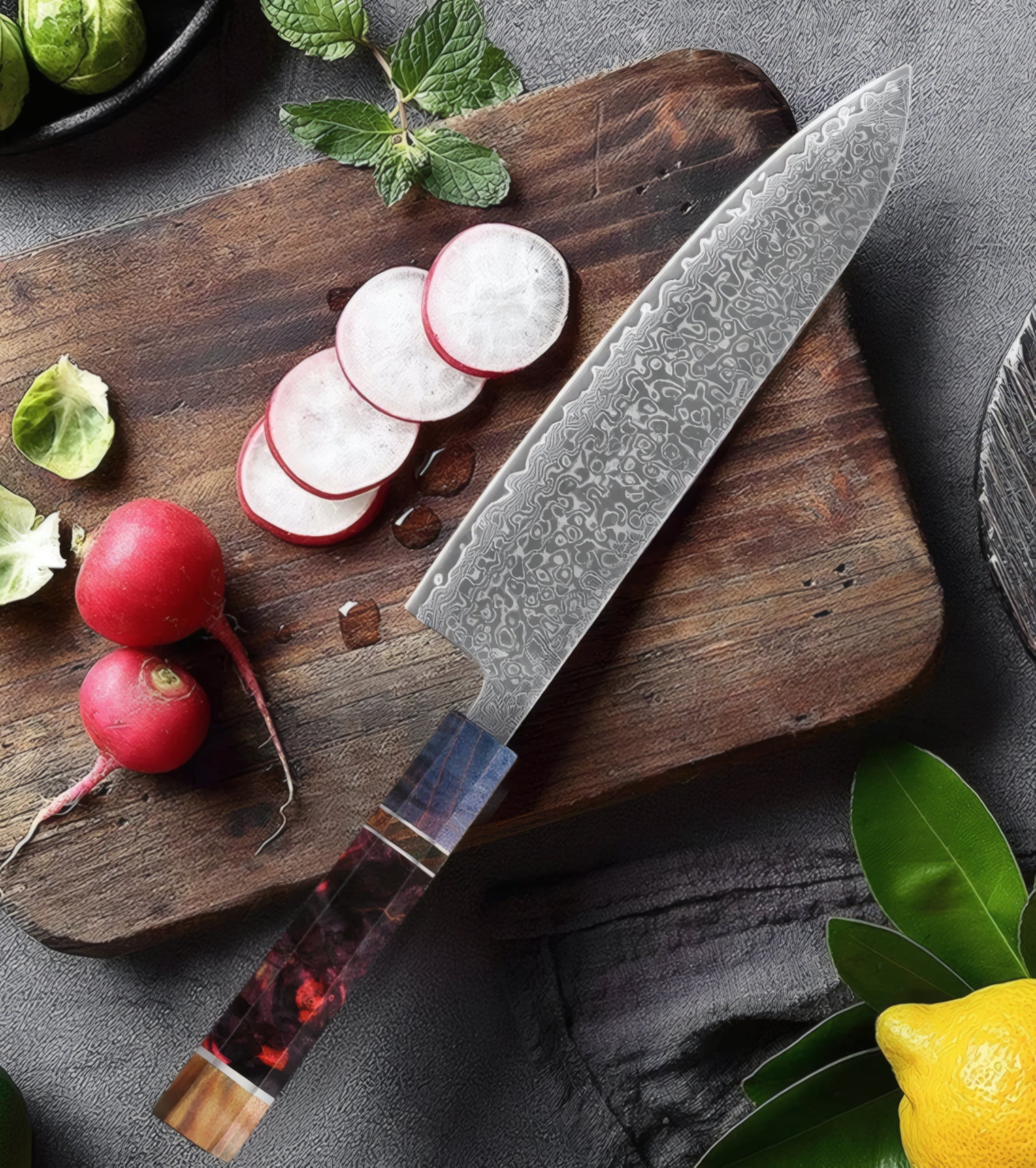 Kaito – VG10 Damascus Japanese Knife Set (1–5 Piece)
