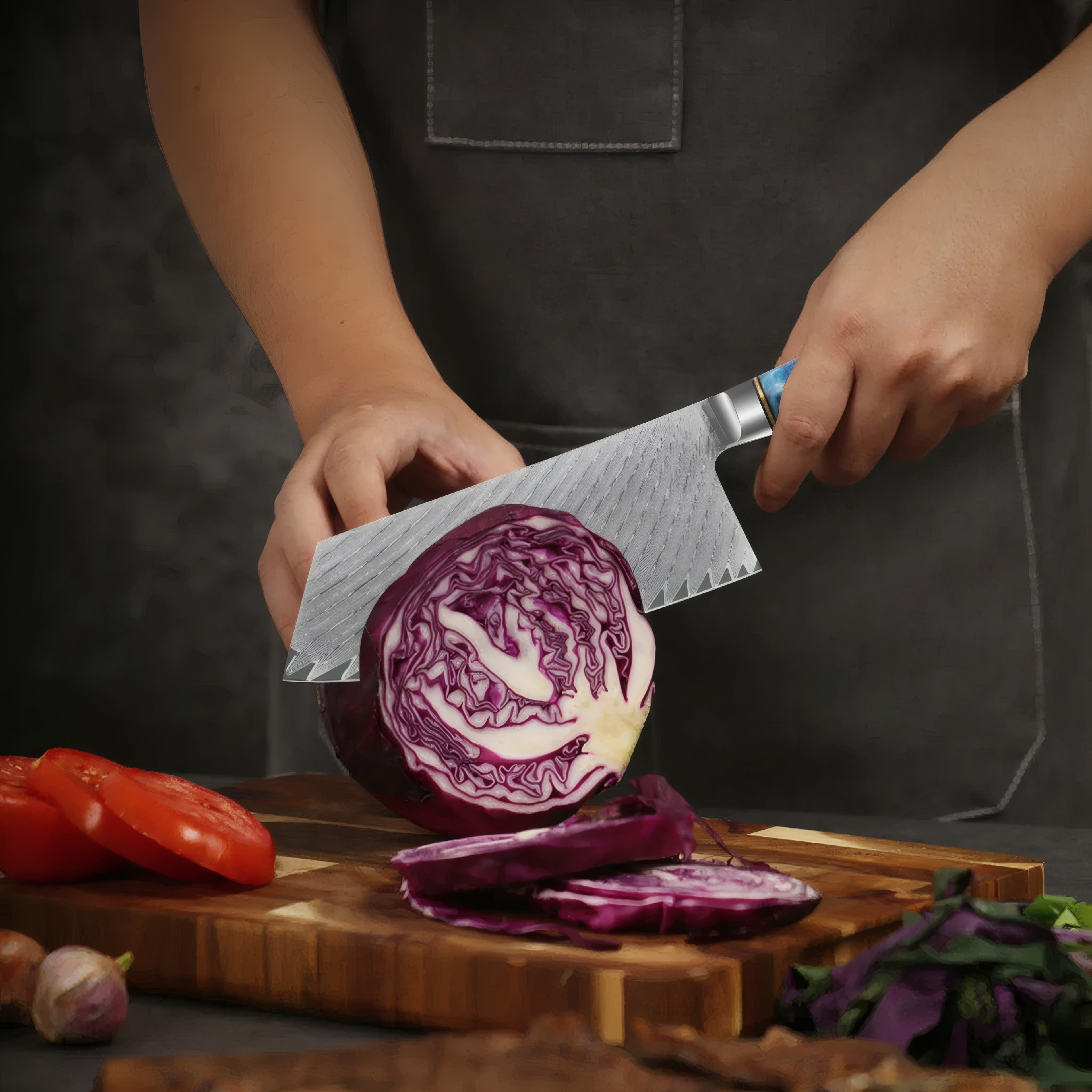Ryujin – Premium Damascus VG10 Japanese Chef Knife Set