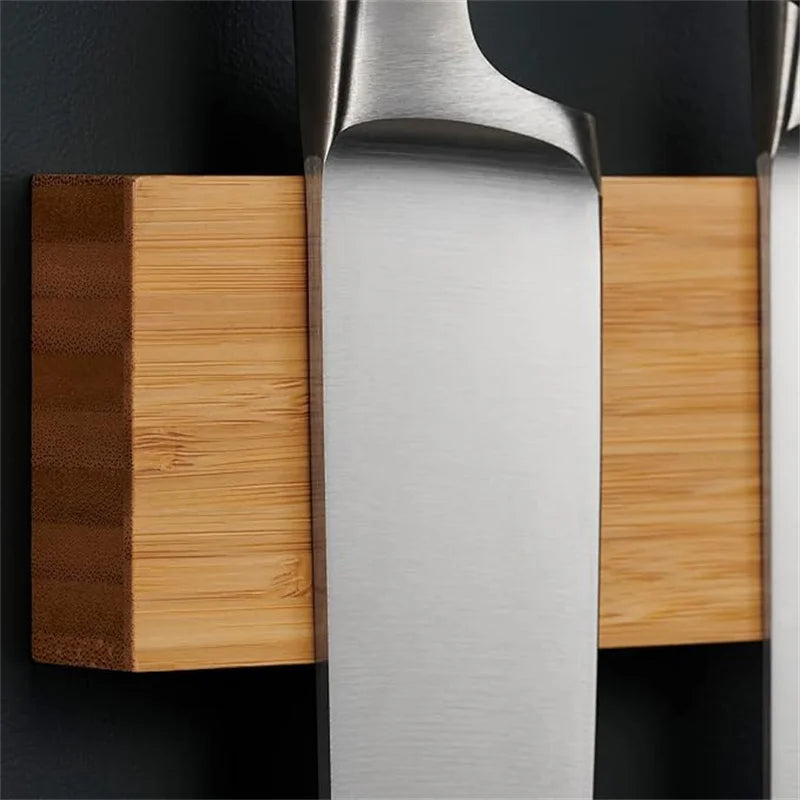 Magnetic Bamboo Knife Holder Bar 16”