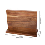 Double-Sided Magnetic Wooden Knife Block Stand